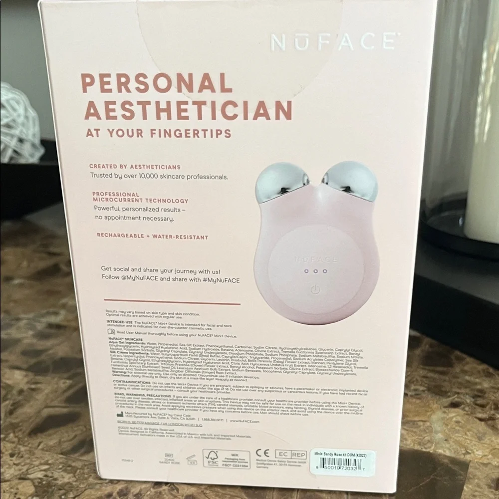 NuFace Petite Facial Toning Device Starter Kit in Pink